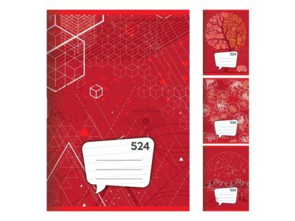 Sešit 524, A5, 20 listů, linkovaný