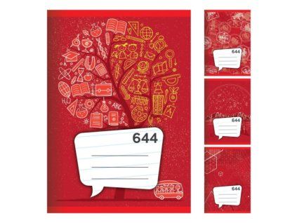 Sešit 644, A6, 40 listů, linkovaný