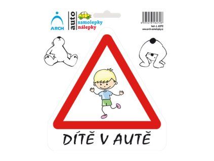 dítě v autě