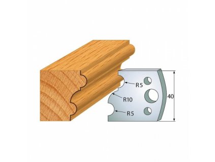 Profil 052 - pár profilových nožů 40x4mm SP - PILANA MARKET