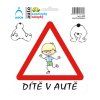 dítě v autě