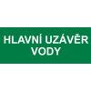 hlavní uzávěr vody