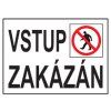 vstup zakázán plast