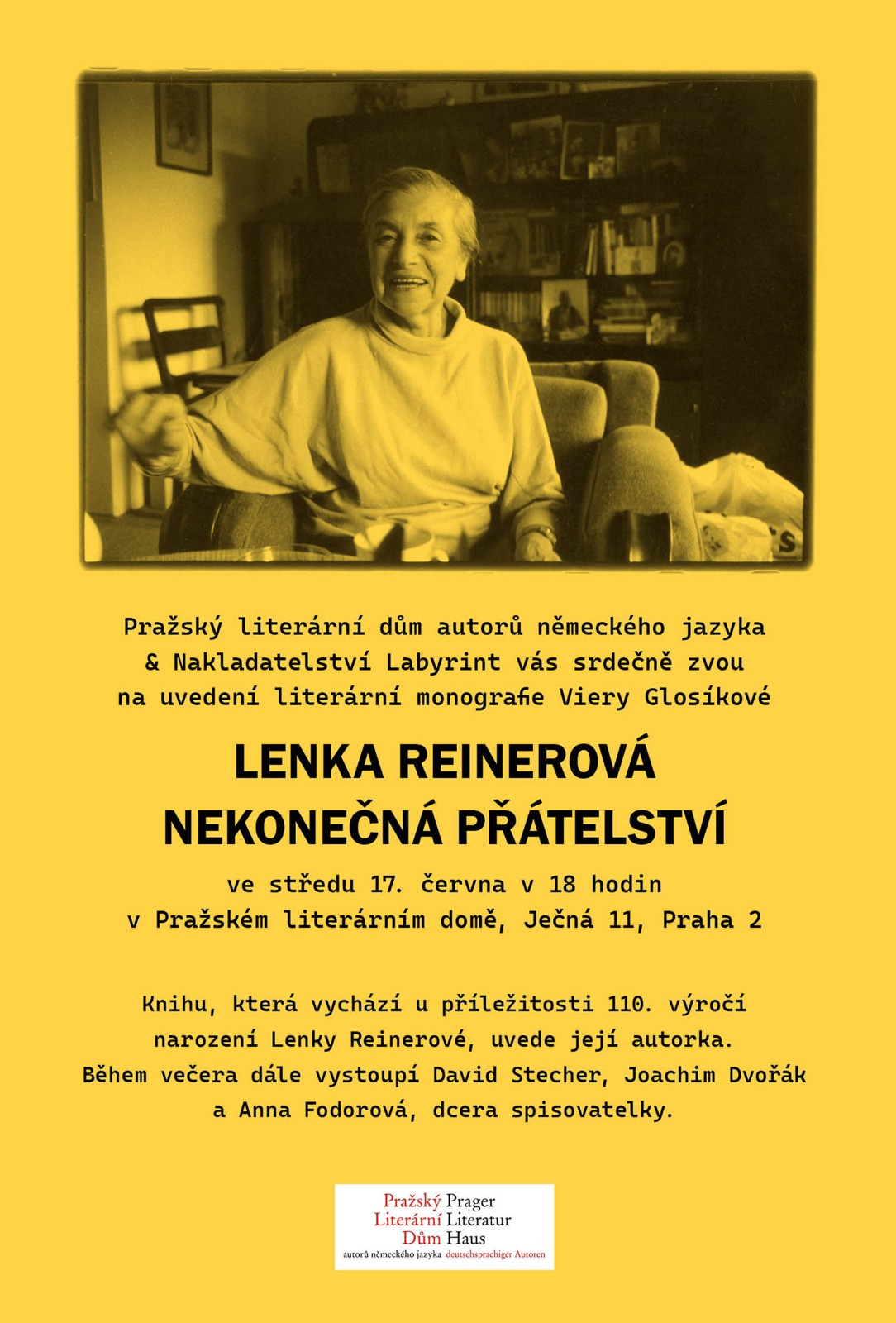Křest monografie o Lence Reinerové