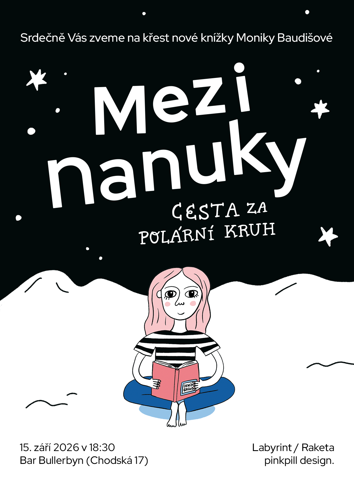 Křest knihy Mezi nanuky od Moniky Baudišové