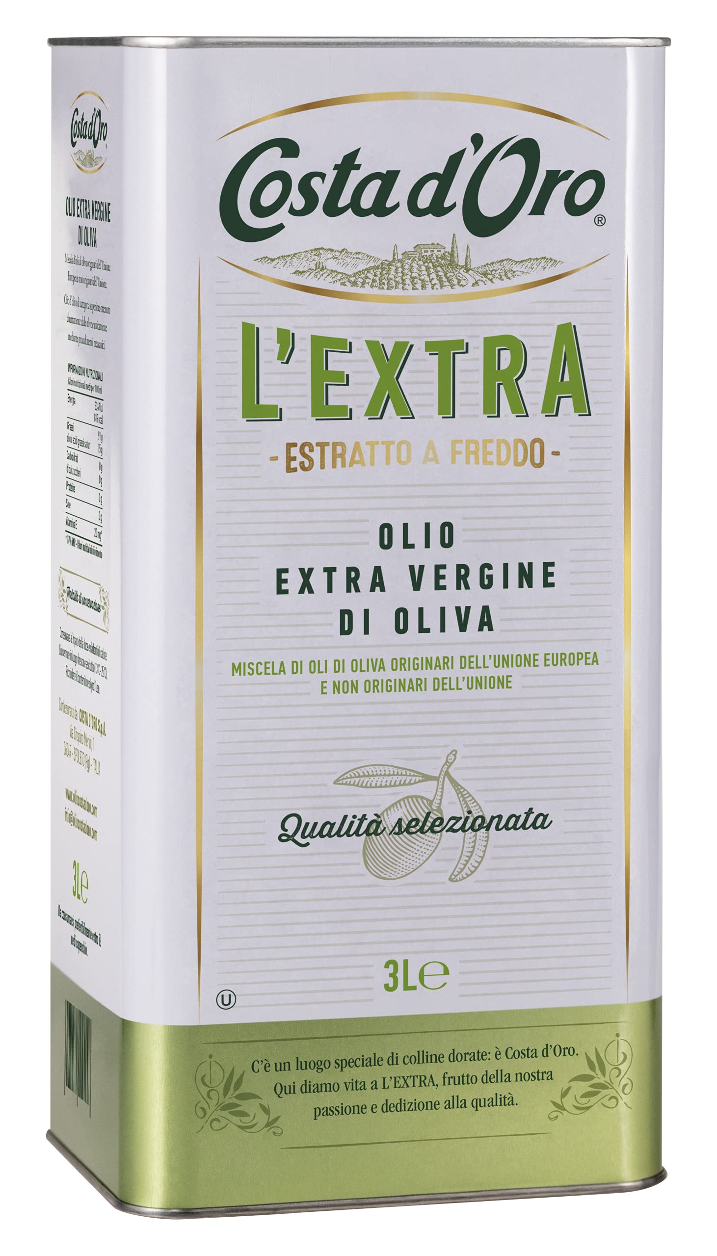 Costa d'oro L'extra panenský olivový olej 3l - La Casa Italiana