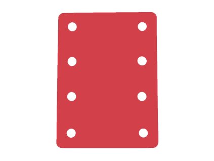 plavecky ponton 8otvoru cerv