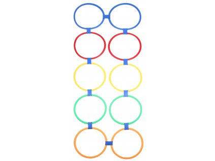 Agility Circles - nastavitelné proskakovací obruče 10ks
