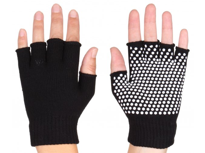 rukavice na jogu grippy cerne