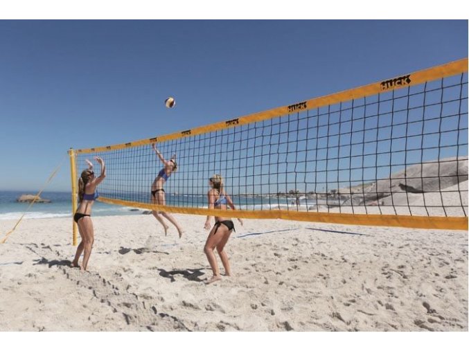 beachvolejbalova sit pe 2 mm zluty lem