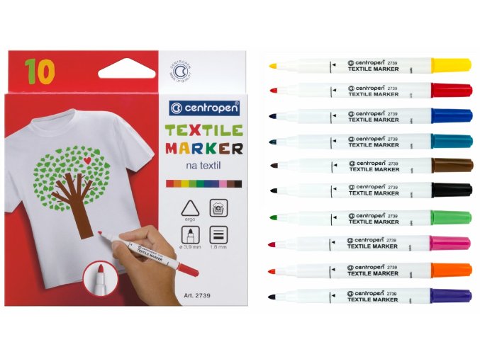 znackovac textil sada 10 ks