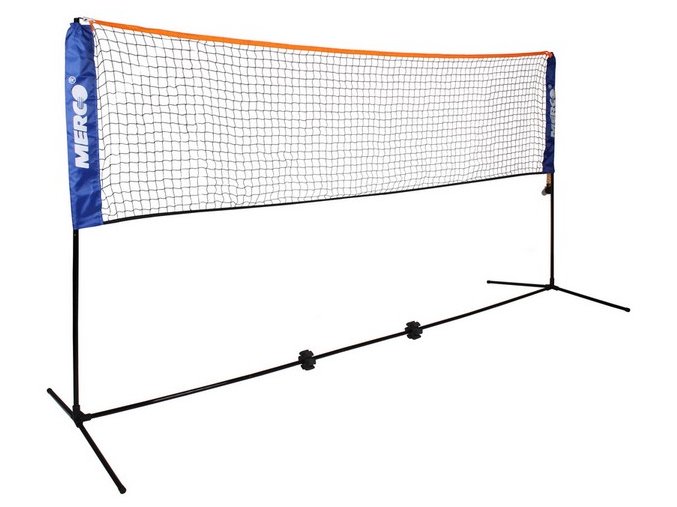 Tenis/badminton set 3 m stojany na kurt vč. sítě