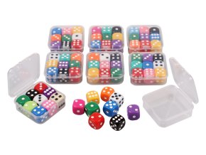 dice set ac6 hazeci kostky sada 8 x 9 ks