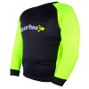 florbalovy brankarsky dres cerno zluty 2