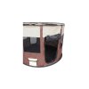 ohradka pro psy pet round hneda 2