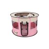 ohradka pro psy pet round ruzova 1