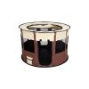 ohradka pro psy pet round hneda 1