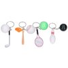 Přívěsek na klíče Klíčenka sport kov plast 11cm mix druhů 12ks na kartě 3
