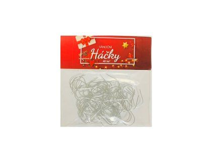 vyr 2122bal vanocni hacky 40 ks stribrne