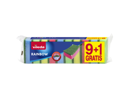 vyr 6104vileda houbicky rainbow 10 kusy