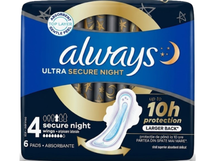 always vlozky 6 ks maxi secure night plus