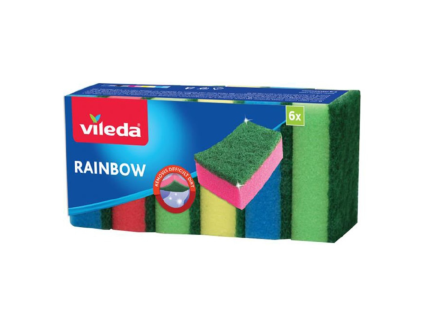 vyr 10207vileda houbicky 6 ks rainbow