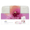 Dove dárková sada Awaken (sprchový gel + antiperspirant + mýdlo + body scrub)