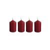 vyr 9541bony adventni svicky 4 ks 40x60 mm bordo