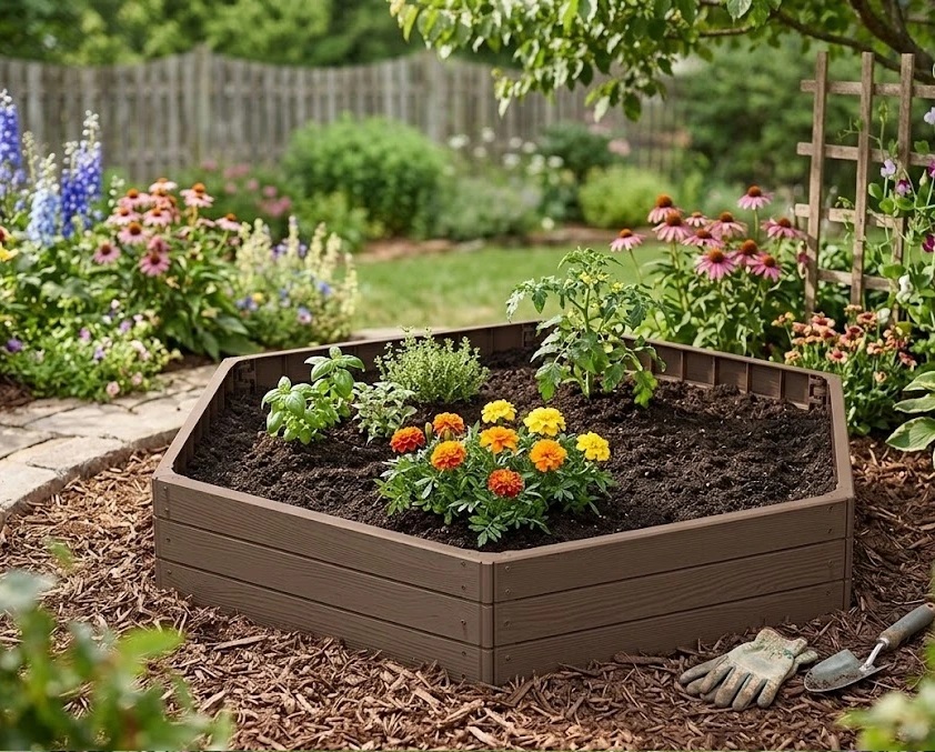 Moderný vyvyšený záhon