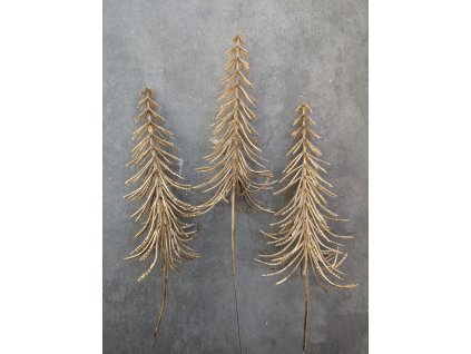 Mini stromček na drôtiku 33696-3 22cm zlatý