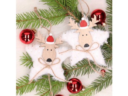 Vianočné soby 233 sada 2 kusy