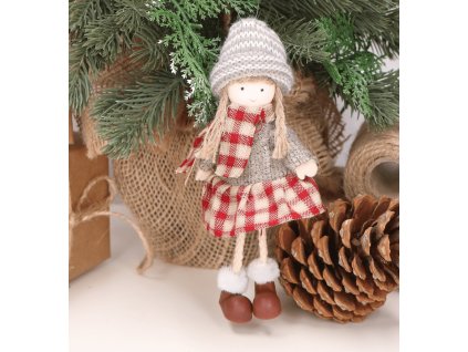 Vianočná bábika 0561abcd-1 15cm
