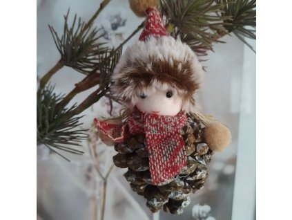 Vianočná ozdoba na šiške 0370 dievčatko