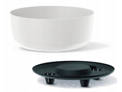 Kvetináč GRACIA LOW DGRS240L 23,8cm biely