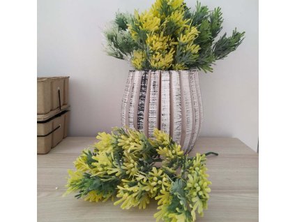 Umelá vetva 33cm žltá