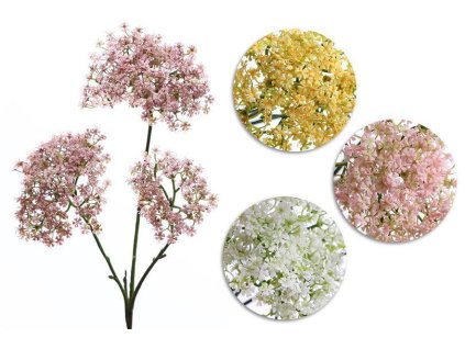 Umelý kvet do vázy 03374 žltý 75cm