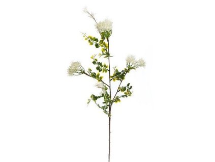 Dekoračná vetvička 03257 85cm bielo-krémová