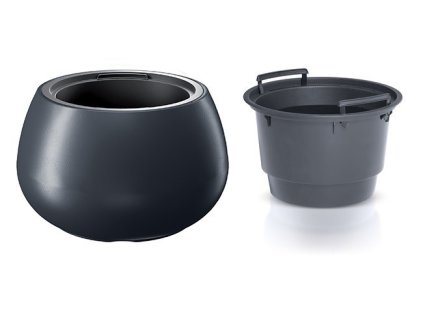 Kvetináč HEOS DBHEK400 antracit 40 cm – mrazuvzdorný