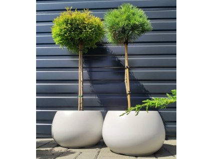 Odolný plastový kvetináč HEOS DBHEK400 biely 40 cm
