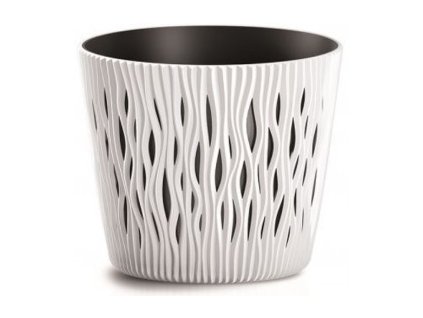 Kvetináč SANDY ROUND DSR260 26,2 cm, biely