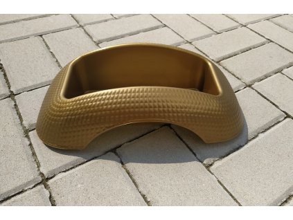 Aranžovacia nádoba Anturium 33 x 18cm zlatá