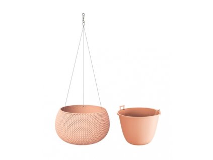 Závesný kvetináč Splofy DKSP290WS broskyňa