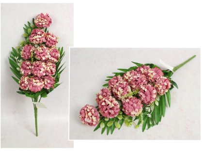 Kytica chryzantém, výška 50 cm, 12 stoniek 010A ružová