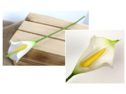 Umelá kala biela 55B 34 cm