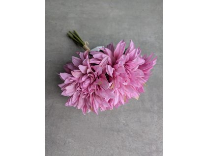 Umelá kytička dália 149D ružová 25 cm
