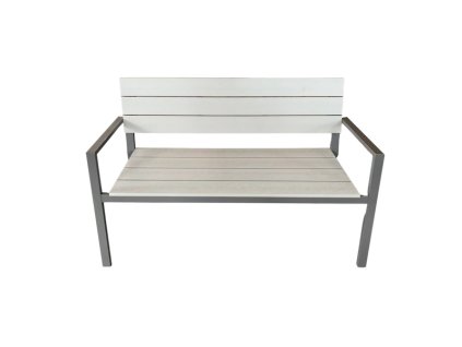 Záhradná lavička 0803 118 x 54 x 77 cm šedá