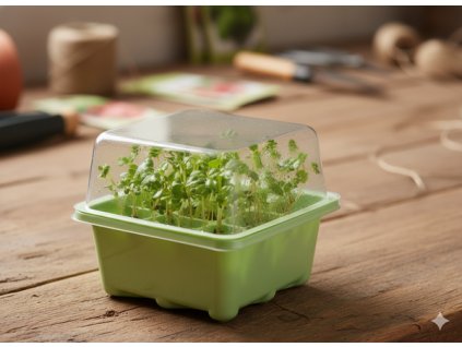 Miniskleník na klíčenie 9 komôr 8525 12 x 12 x 7 cm