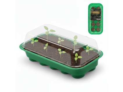 Parenisko plastové mini + 10 rašelinových diskov 8556 25 x 12,5 x 3,5 cm