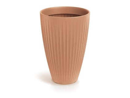 kvetinac latia round high 40 cm terakota