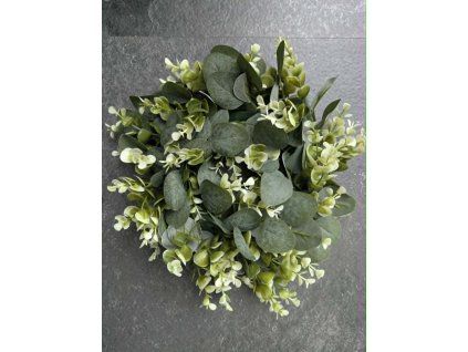 Umelý veniec EUKALYPTUS 2401 33cm